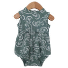 SpearmintLOVE’s baby Sleeveless Skirted Bodysuit, Lizard Seafoam