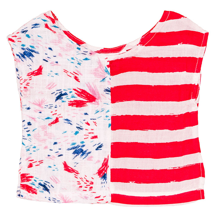 SpearmintLOVE’s baby Square Top, Red Sketch