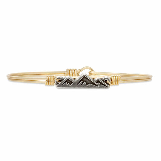 SpearmintLOVE’s baby Mountain Bangle Bracelet, Brass