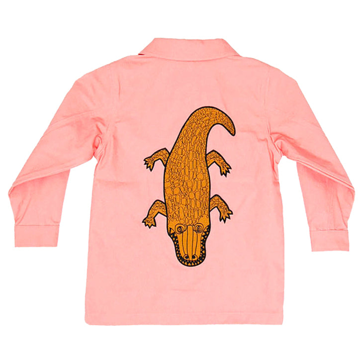 SpearmintLOVE’s baby Mini Rodini Safari Crocco Jacket, Pink