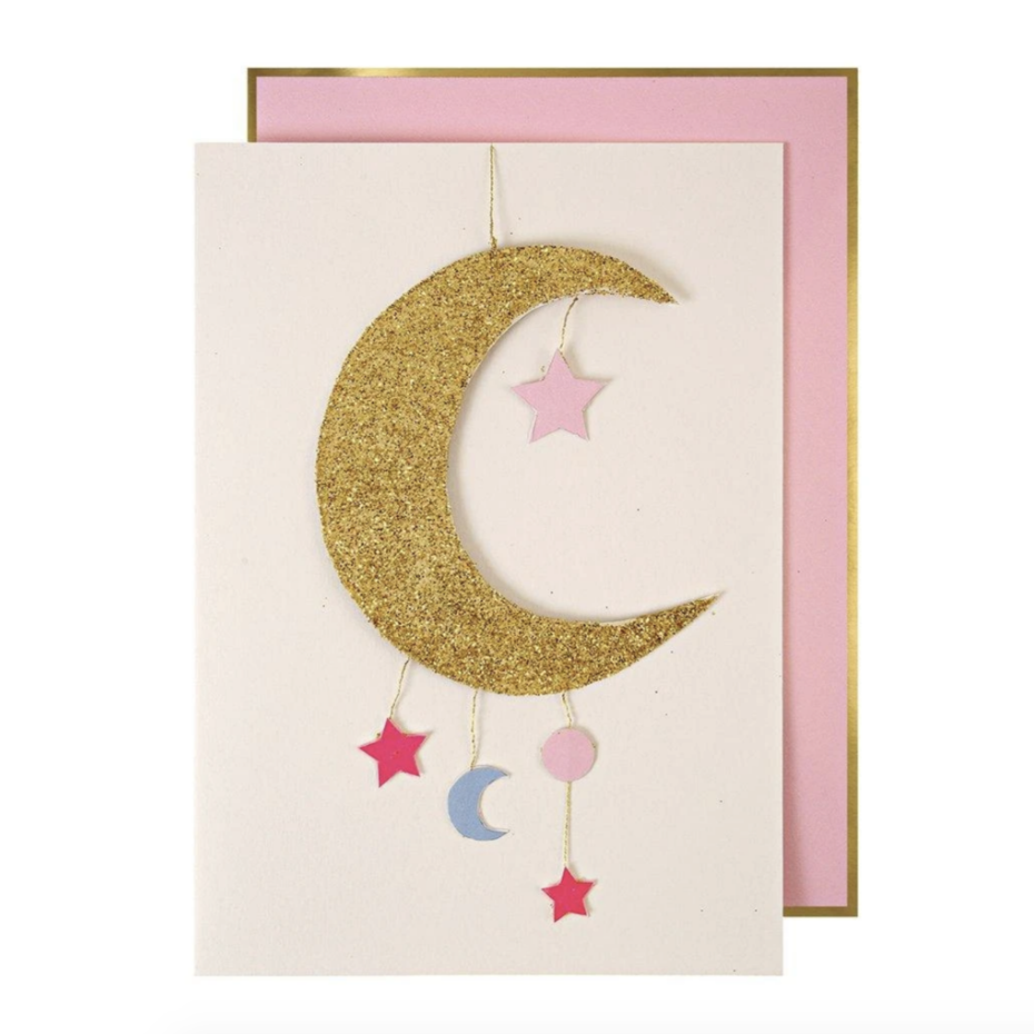 SpearmintLOVE’s baby Baby Girl Mobile Greeting Card