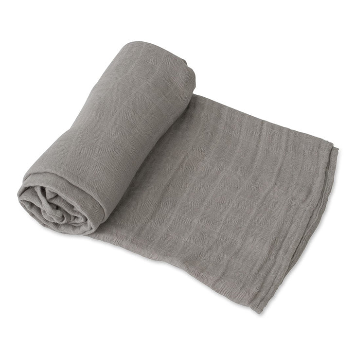 SpearmintLOVE’s baby Muslin Swaddle, Nickel