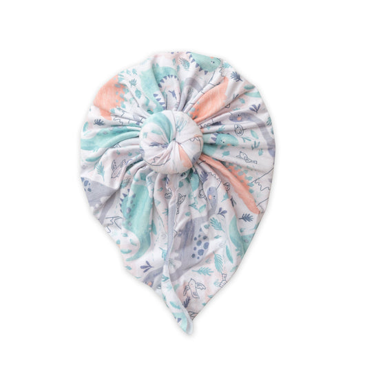 Knot Turban, Dino Pink