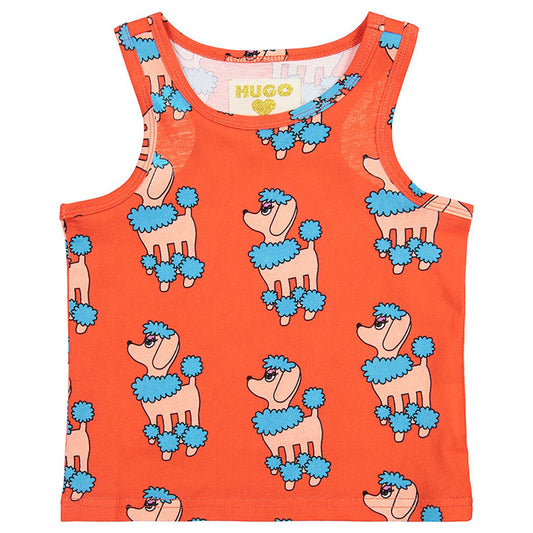 SpearmintLOVE’s baby Tank Top, Red Poodle