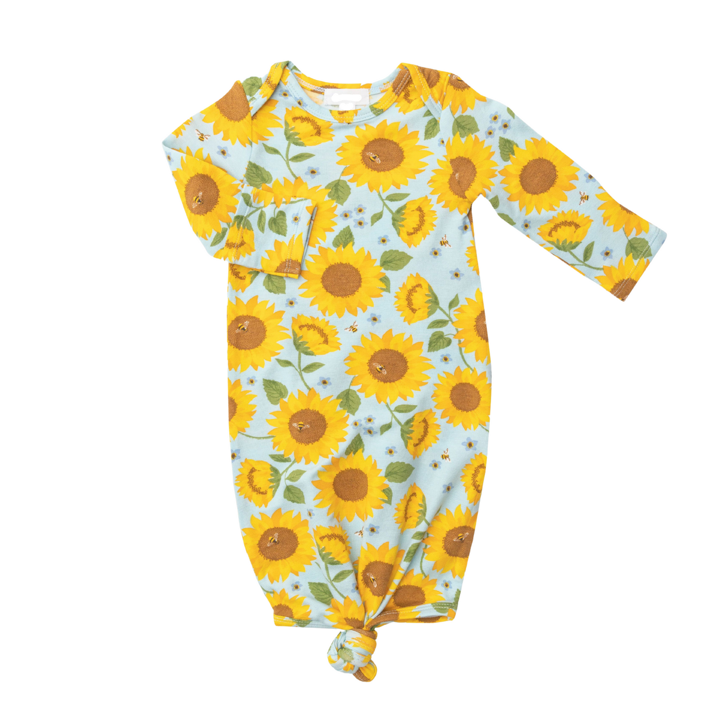 Knot Gown, Sunflowers Blue