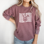 Hunny Bunny Stacked Women's Graphic Sweatshirt, Heather Maroon