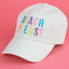 Embroidered Canvas Hat, Beach Please