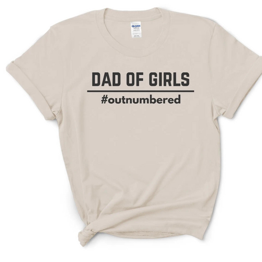 Dad of Girls Graphic Tee, Natural