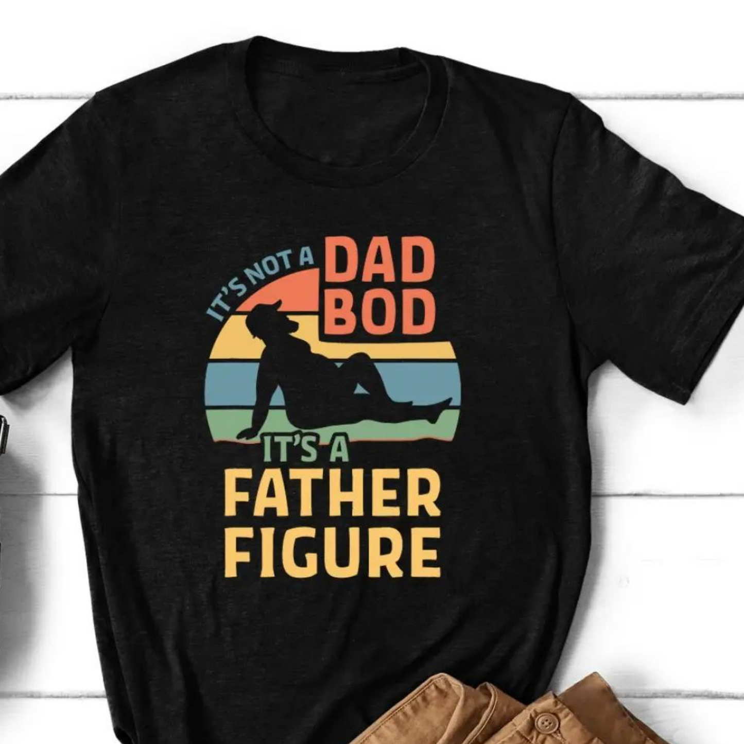 It's Not A Dad Bod Graphic Tee, Black