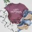 Worlds Okayest Mom Graphic Tee, Heather Maroon