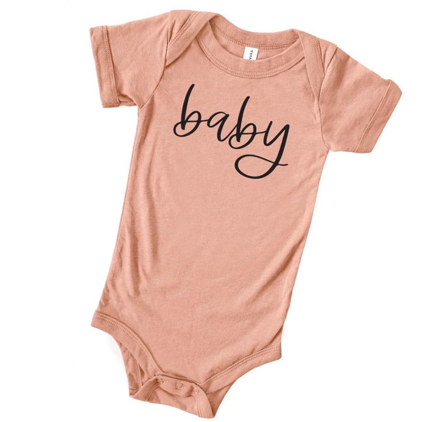 Baby Graphic Bodysuit, Peach