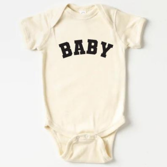 Baby Graphic Bodysuit, Natural