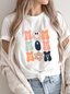 Mom Stacked Happy Faces Women's Graphic Tee, White