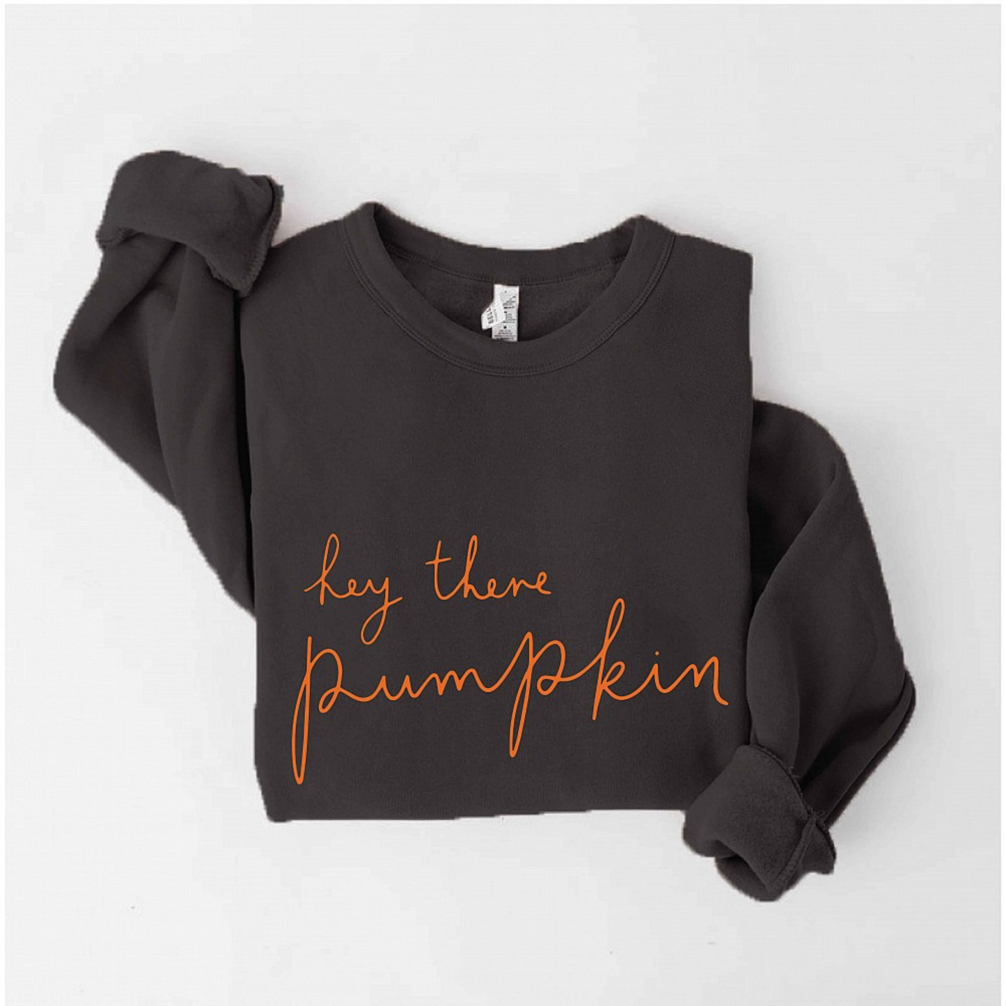 hey there pumpkin Women's Graphic Fleece Sweatshirt, Black
