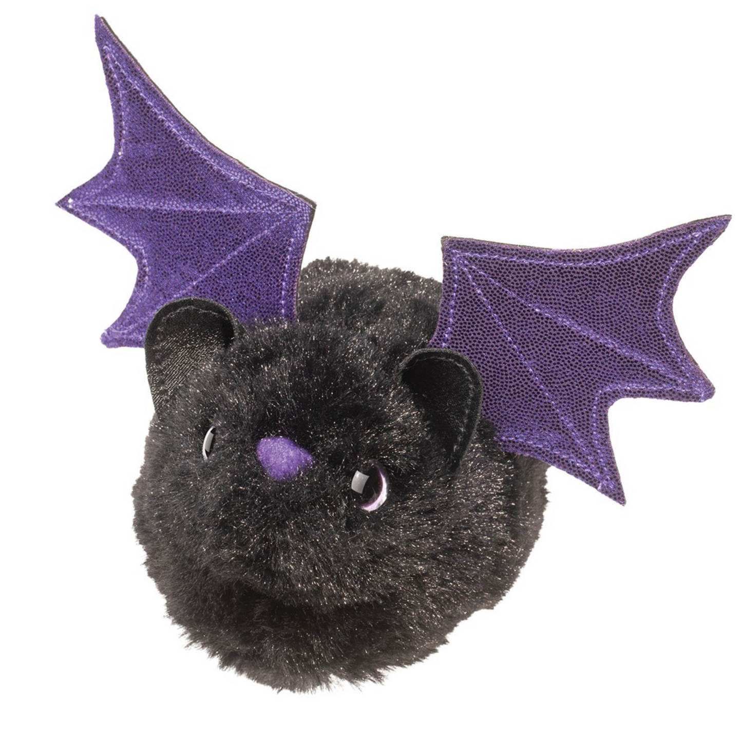 Black Bat With Purple Wings Plush Toy