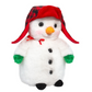 Large Melty Snowman With Bomber Hat Plush Toy