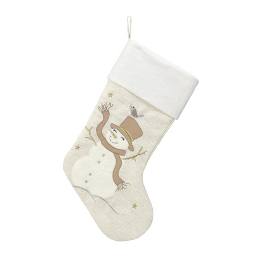 Holiday Stocking, Nordic Snowman
