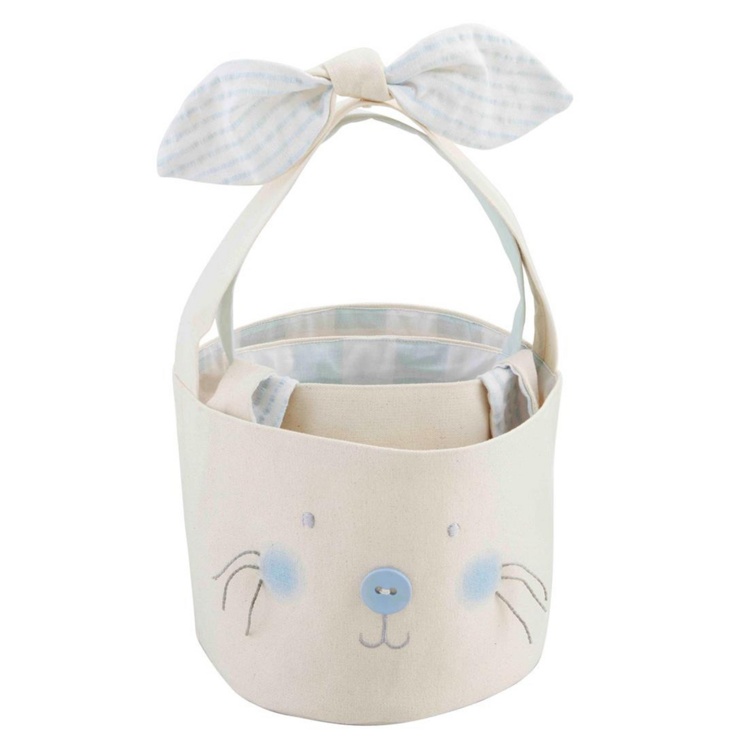 Blue Bunny Canvas Basket Set