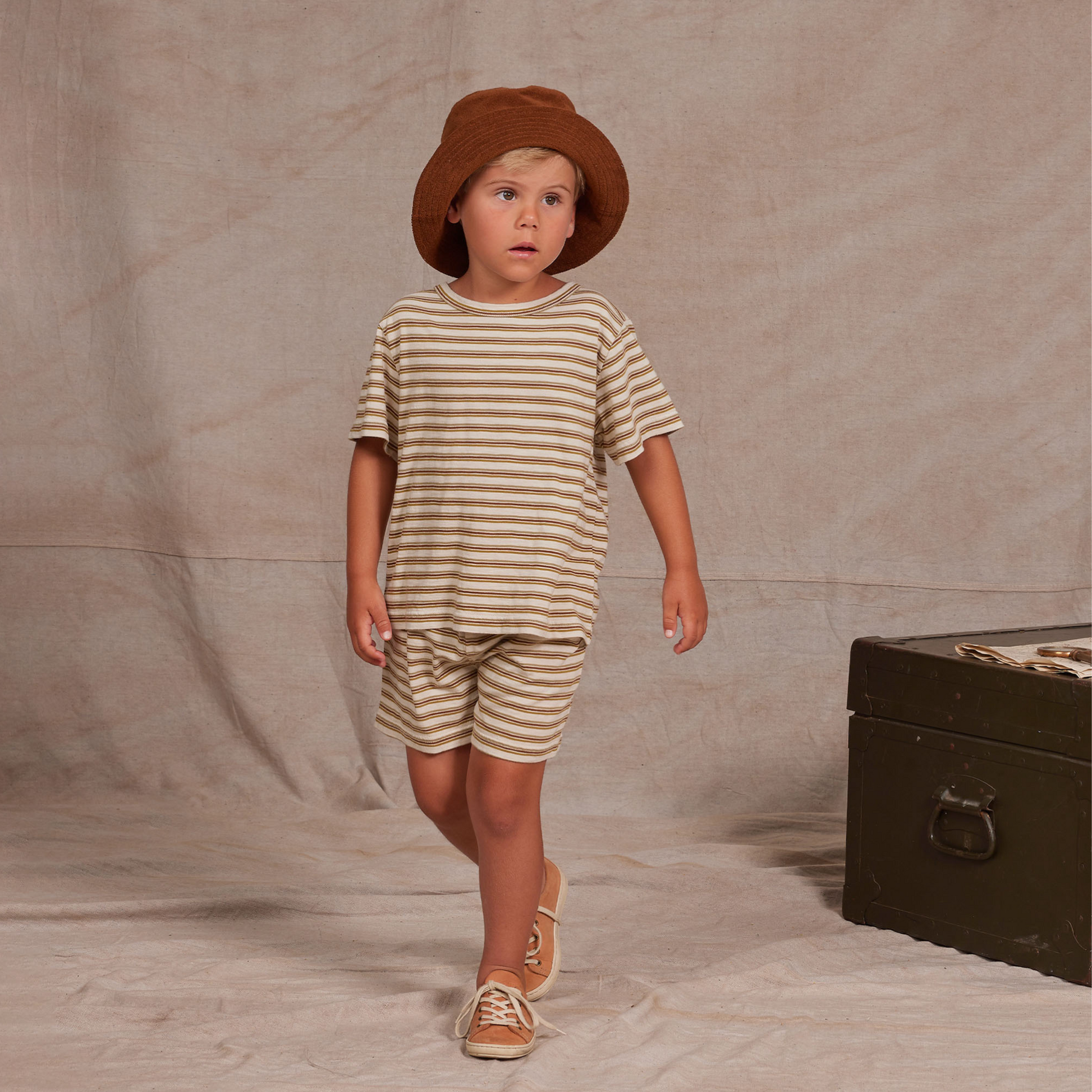 Rylee & Cru - Slate Pinstripe Baseball Shirt 4-5Y