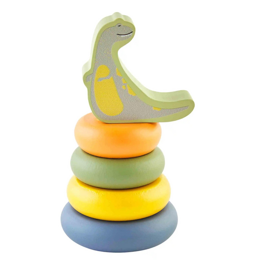 Green Dino Wood Stacking Toy