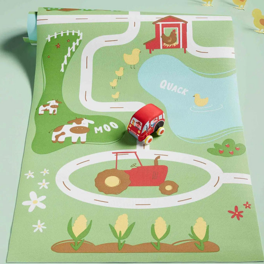Farm Mat & Tractor Toy Set