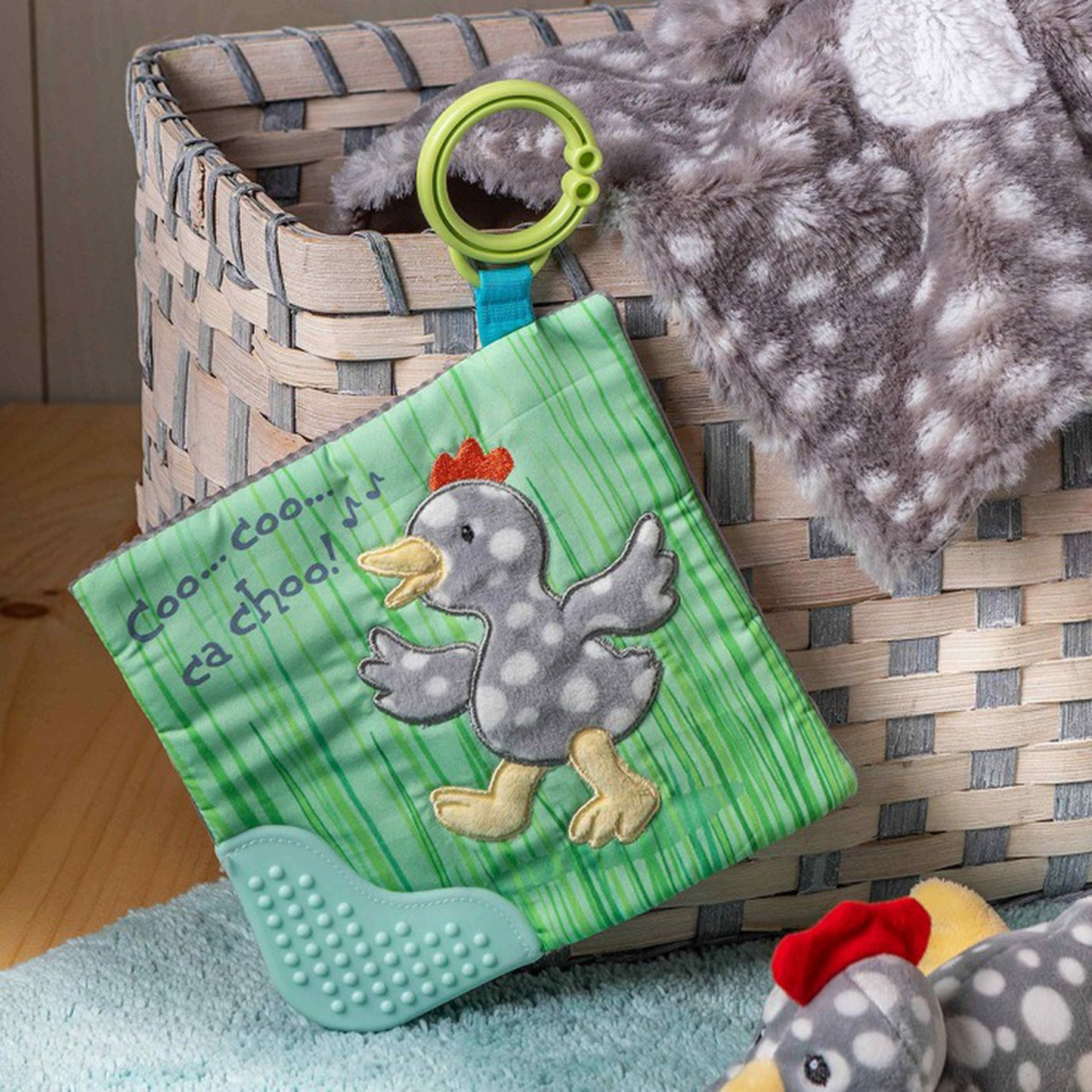 Rocky Chicken Crinkle Teether Toy