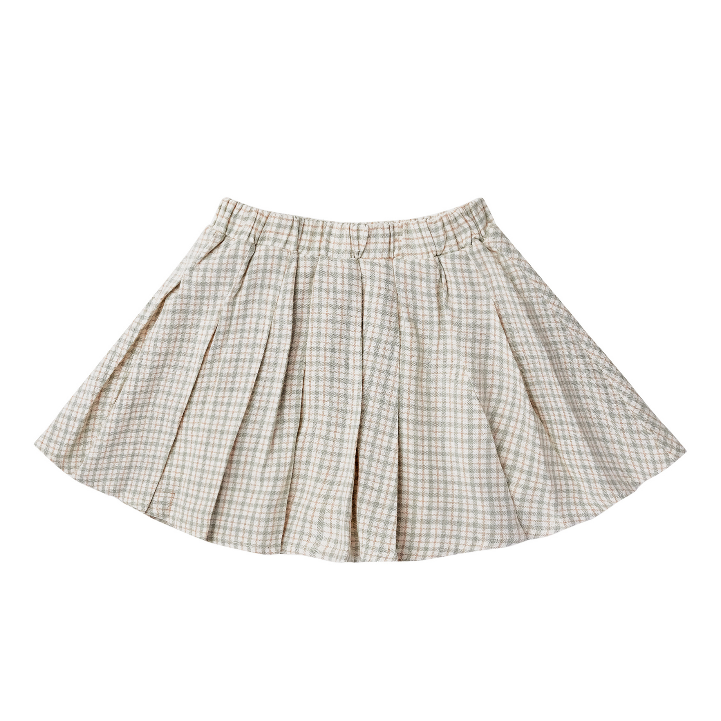 Rylee & Cru Pleated Skirt, Laurel Plaid