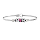 SpearmintLOVE’s baby Crystal Pave Mom Bangle Bracelet, Silver