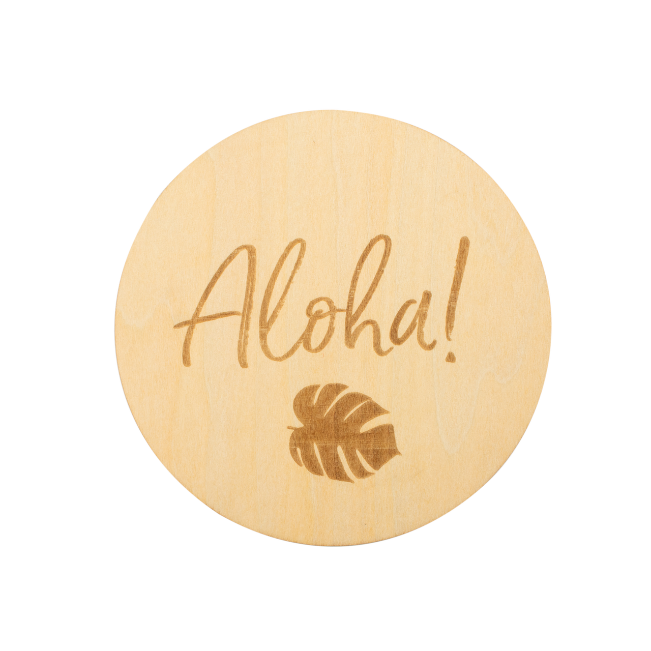 Wooden Keepsake Disc, Aloha