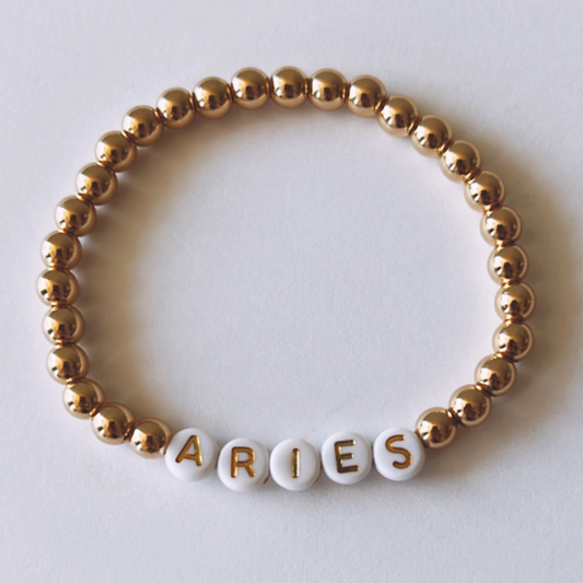 Pnkie Horoscope Beaded Bracelet, Aries
