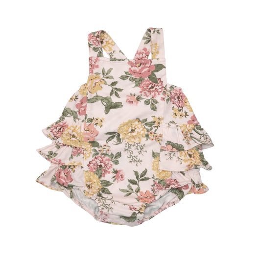 Ruffle Sunsuit, Dahlia