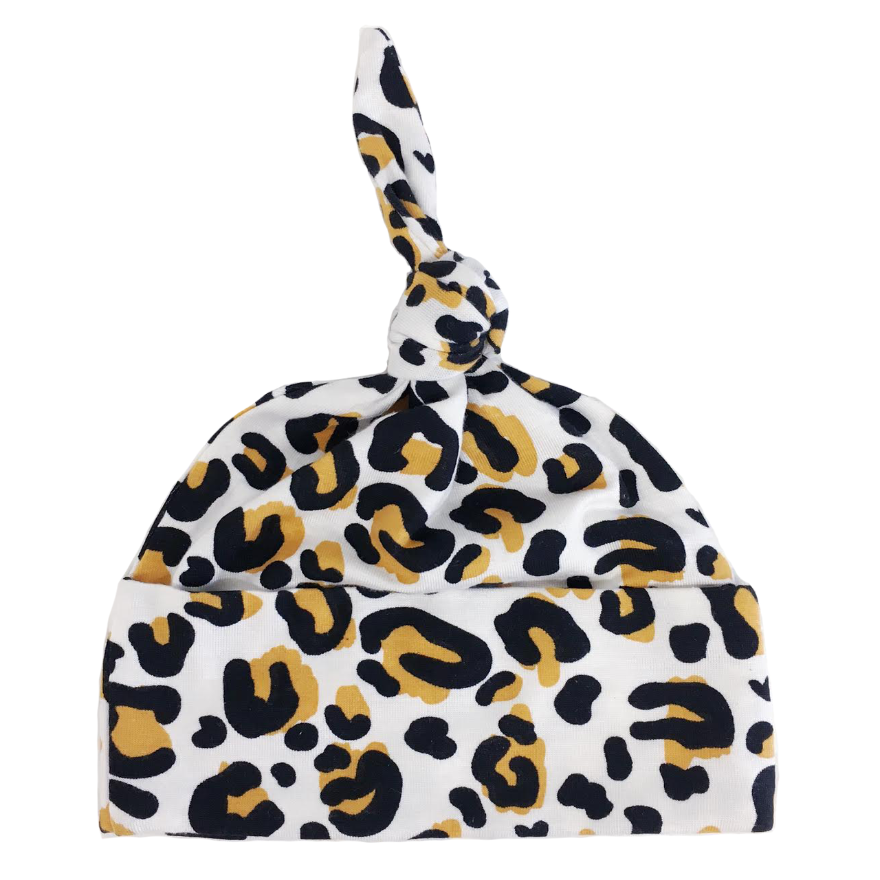 SpearmintLOVE’s baby Newborn Knot Beanie, Leopard