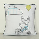 SpearmintLOVE’s baby Bears on Bikes Cushion Cover, Boy