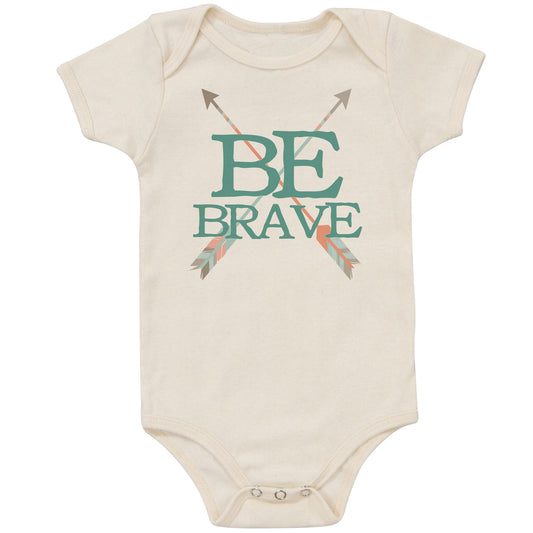 SpearmintLOVE’s baby Organic Cotton Bodysuit, Be Brave