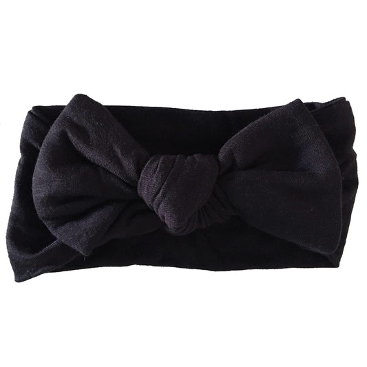 SpearmintLOVE’s baby Knot Bow, Black Bamboo