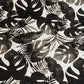 Muslin Changing Pad Cover, Black Monstera Leaf