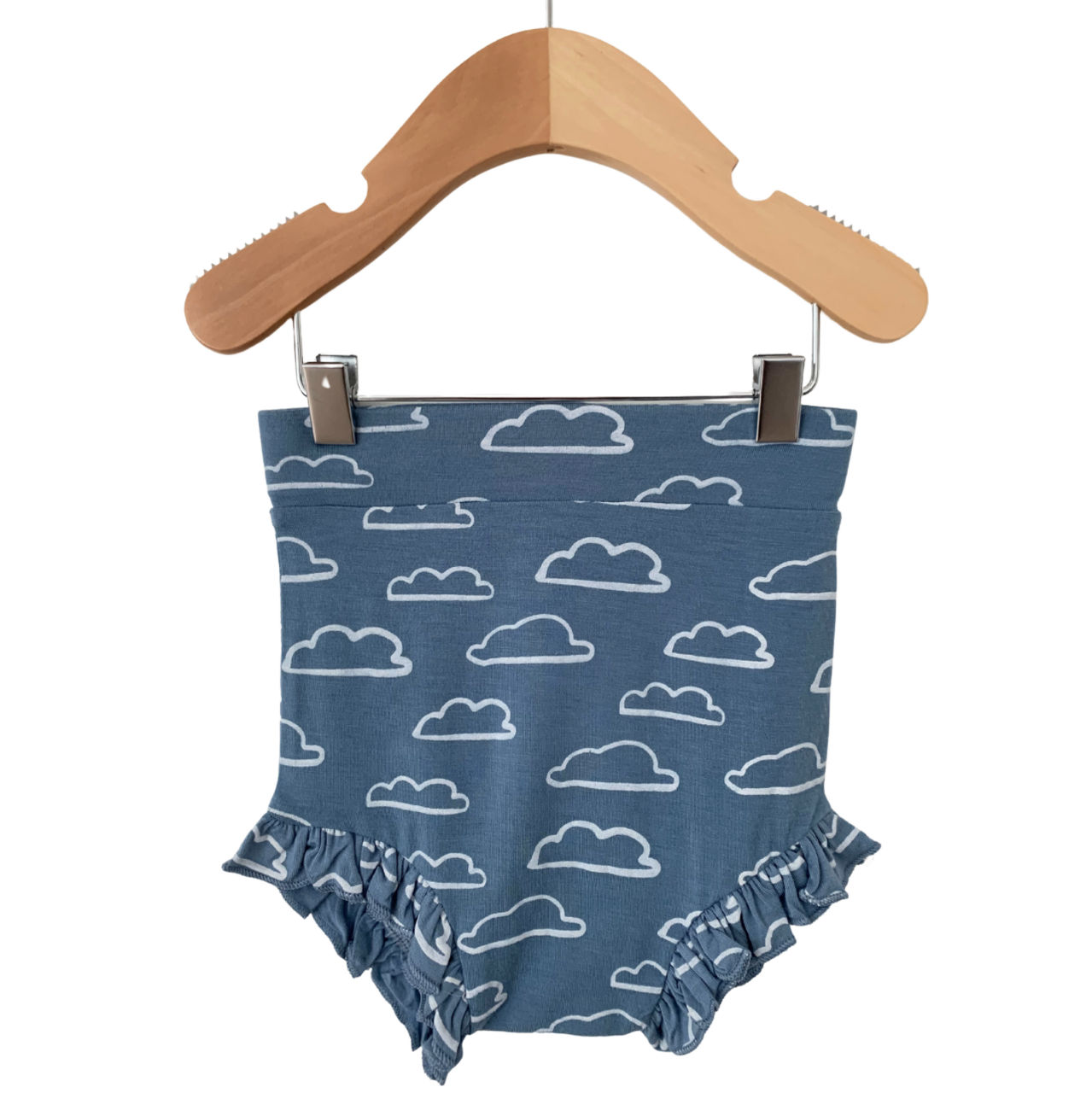 SpearmintLOVE’s baby Ruffle Bloomer, Sky Cloud