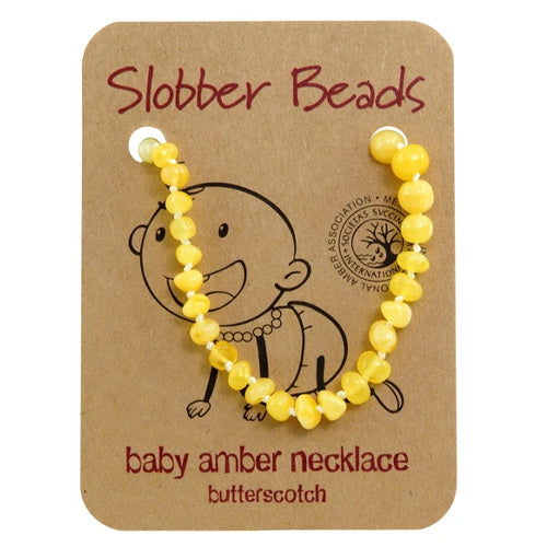 SpearmintLOVE’s baby Amber Teething Necklace, Butterscoth
