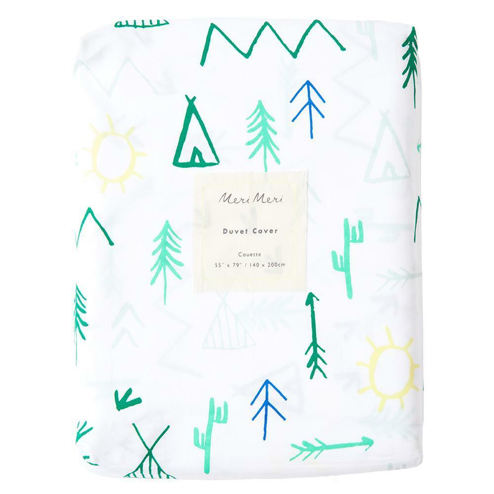 SpearmintLOVE’s baby Twin Duvet Cover, Camp Ground