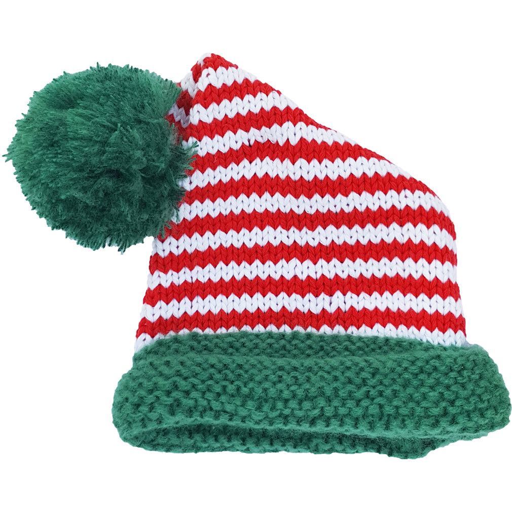 SpearmintLOVE’s baby Santa Knit Hat, Candy Cane