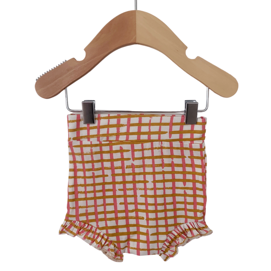 SpearmintLOVE’s baby Ruffle Bloomer, Pink Check
