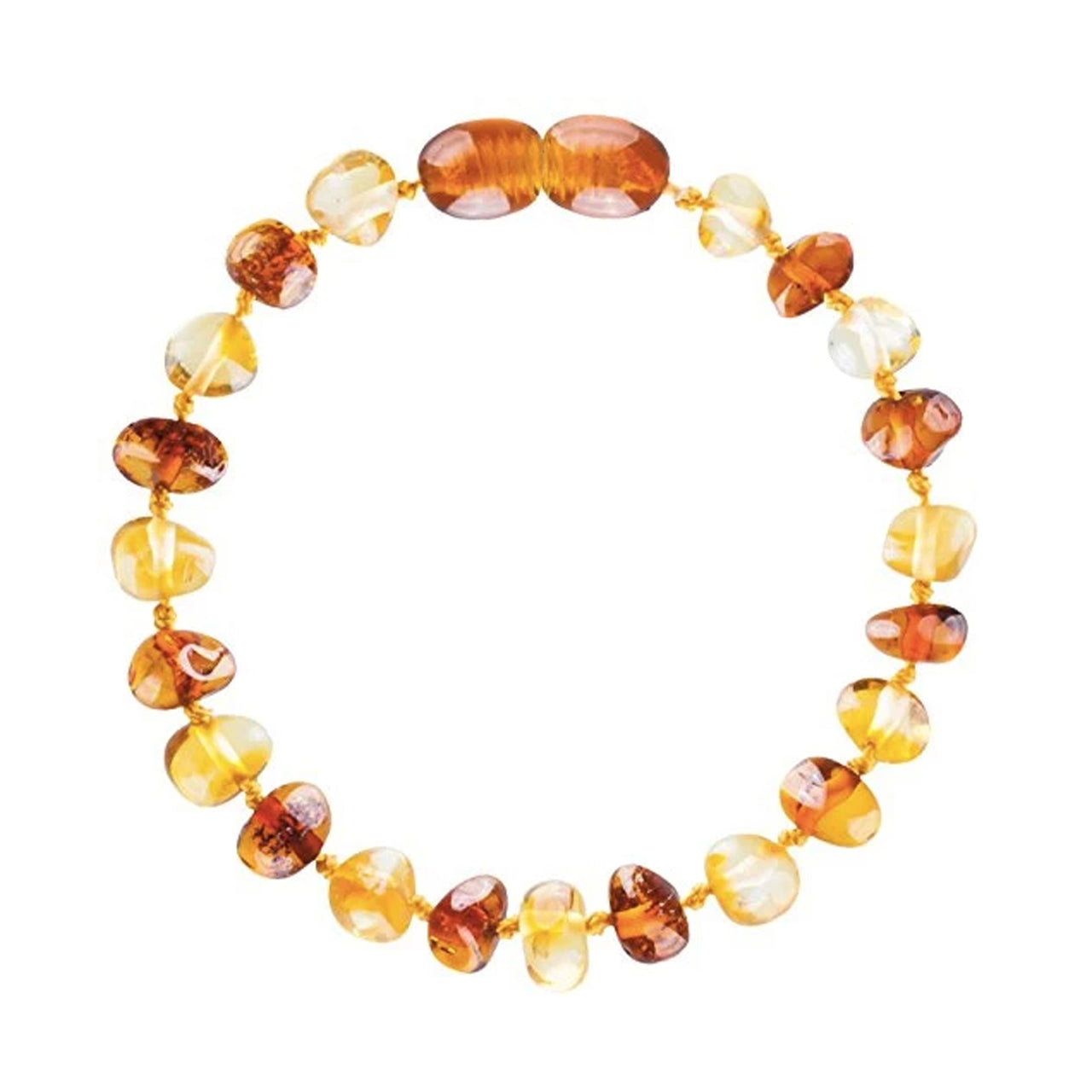SpearmintLOVE’s baby Amber Teething Bracelet, Cognac & Honey