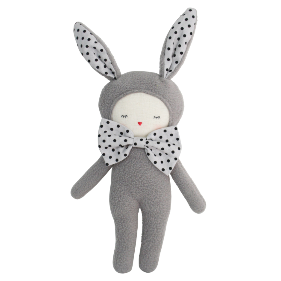 SpearmintLOVE’s baby Dream Baby Bunny Doll, Grey