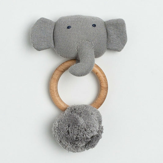 SpearmintLOVE’s baby Organic Cotton Elephant Rattle