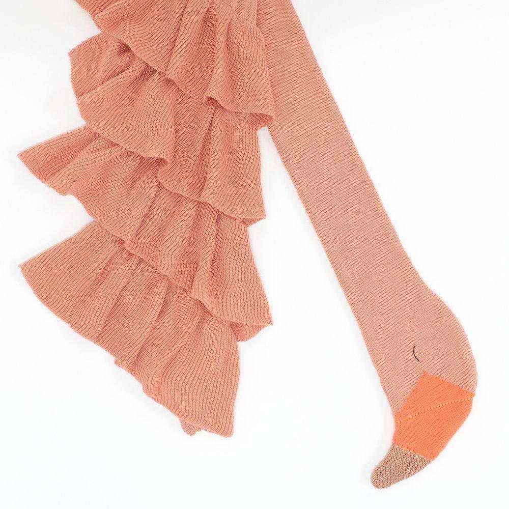 Knitted Flamingo Scarf
