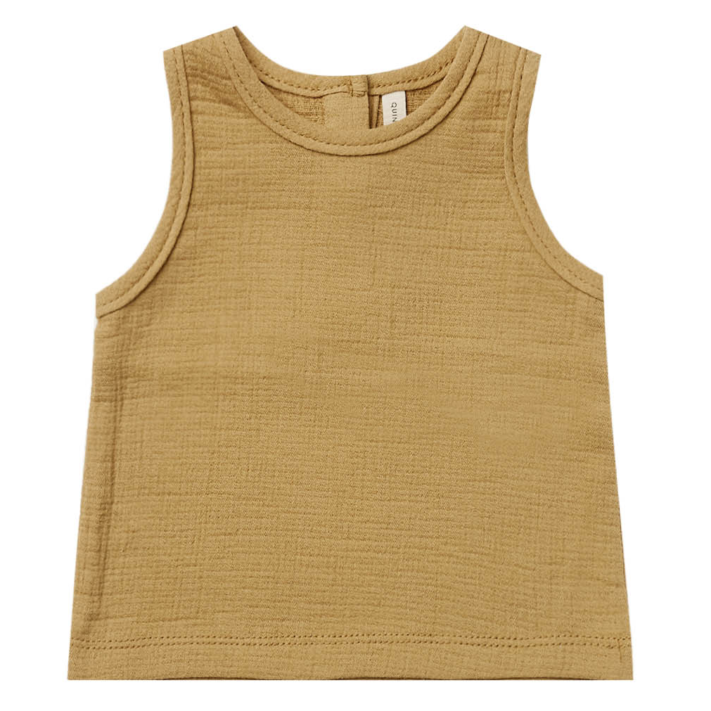SpearmintLOVE’s baby Woven Tank, Gold
