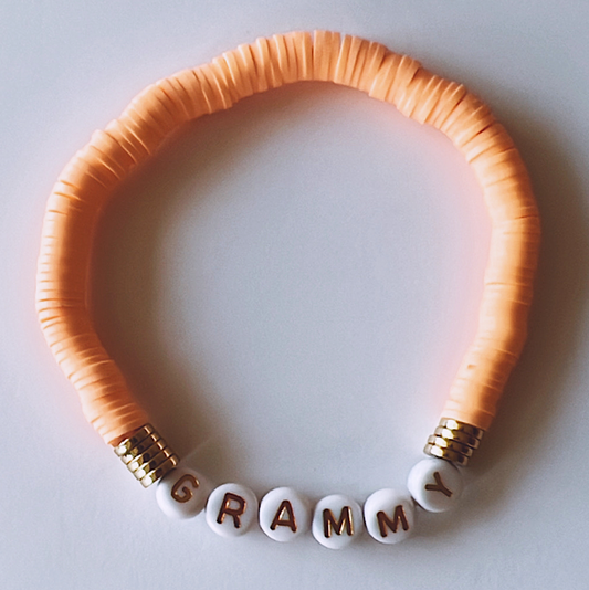 Cantaloupe Beaded Bracelet, Grammy