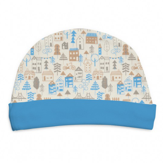 SpearmintLOVE’s baby Organic Cotton Hat, City Boy