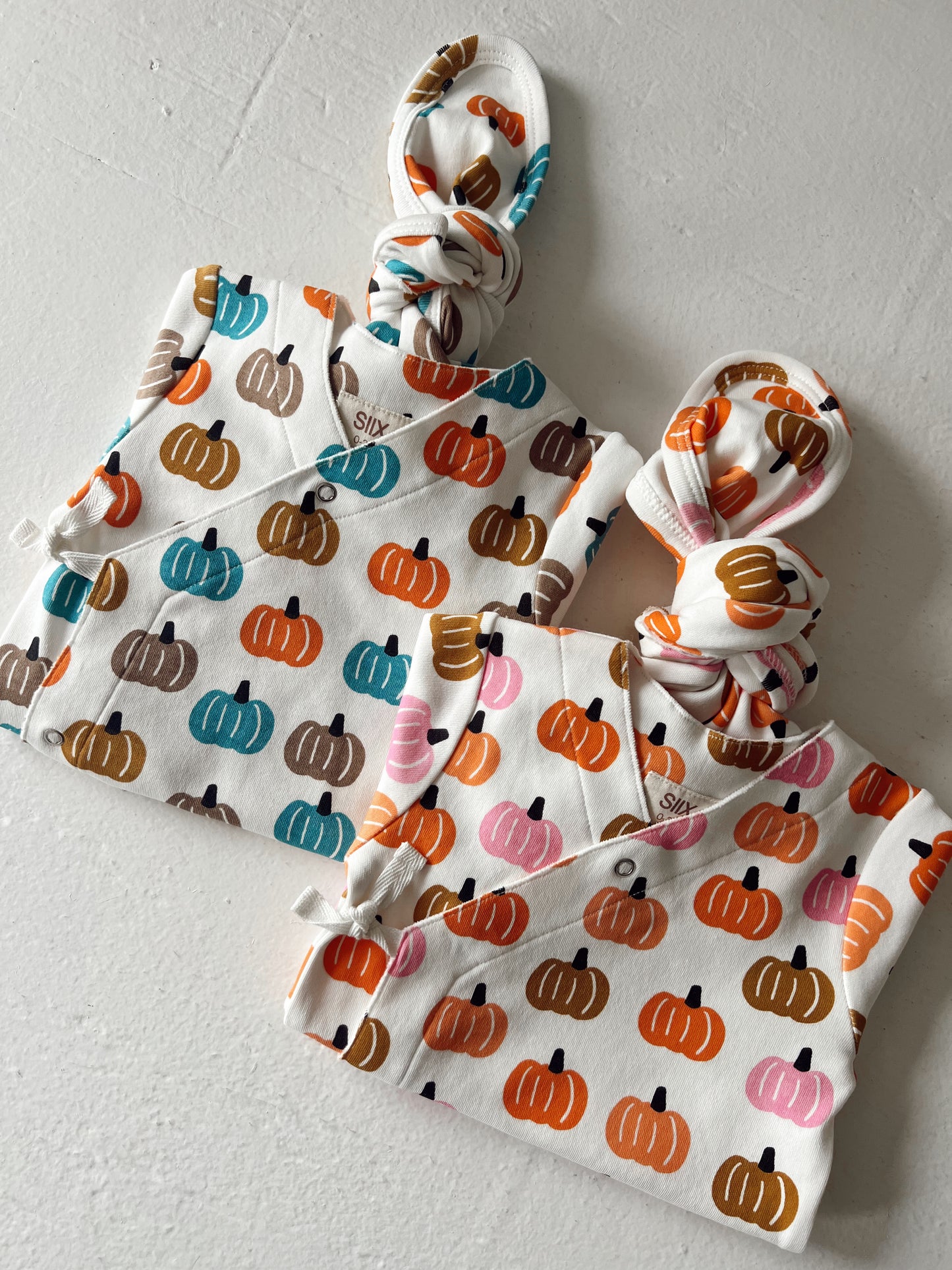 Pumpkin Patch / Organic Kimono Knot Gown
