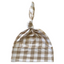 Knot Beanie, Tan Gingham